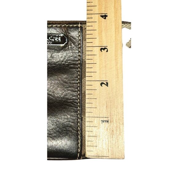 Coach Signature Canvas & Leather Khaki & Brown Wristlet - Picture 7 of 9